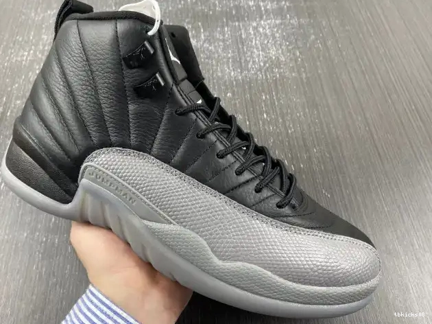Rep TBkick 12 CT8013-019 Grey Air Wolf Jordan Black 0618